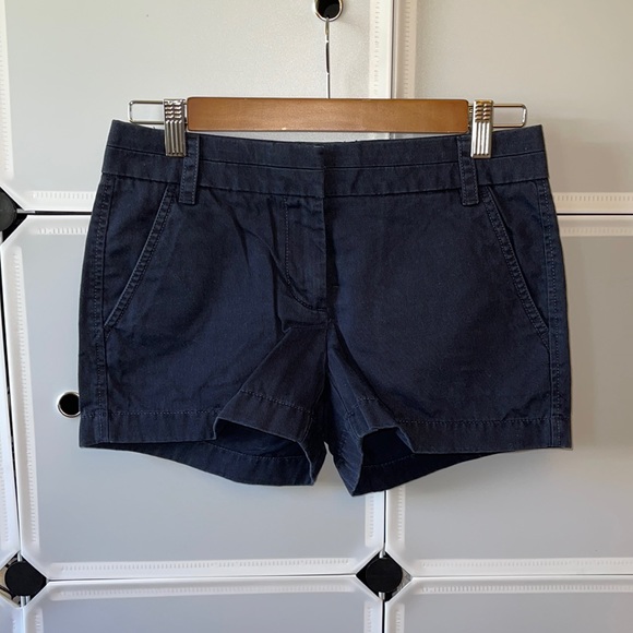 J. Crew Navy Blue Twill Shorts - Picture 1 of 10